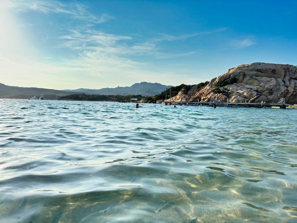 Spiaggia di Capriccioli al Tramonto