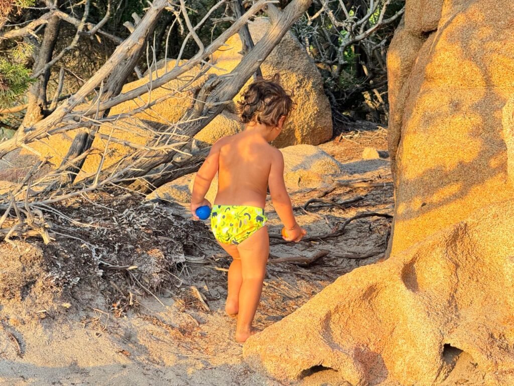 Spiaggia di Capriccioli al Tramonto