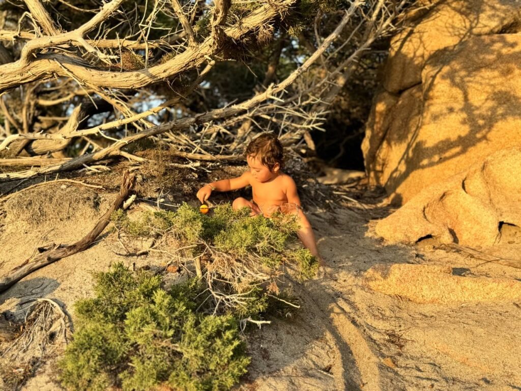 Spiaggia di Capriccioli al Tramonto