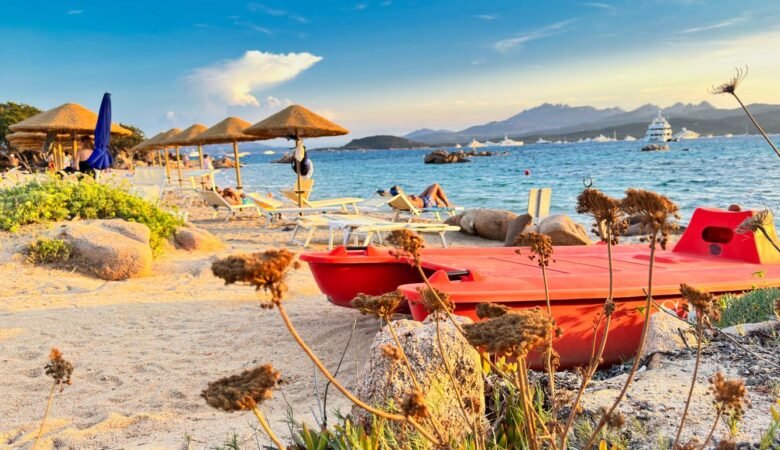 Spiaggia di Capriccioli al Tramonto